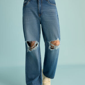 Remy Distress Stretch Men's Straight Jeans