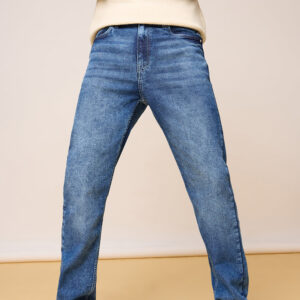Faded Stone Blue Men's Straight Leg Jeans