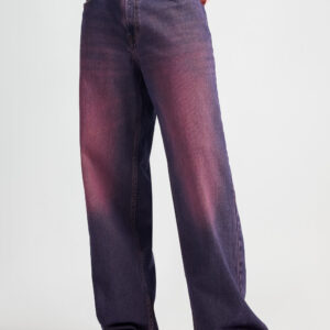 Purple Men's Wide Jeans