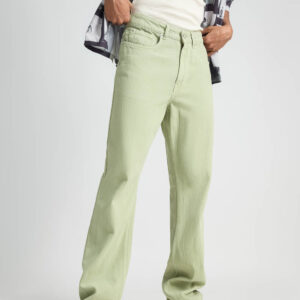 Sage Green Men's Straight Fit Jeans
