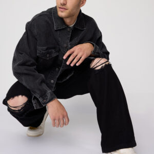 Wide Fit Ash Wash Jeans