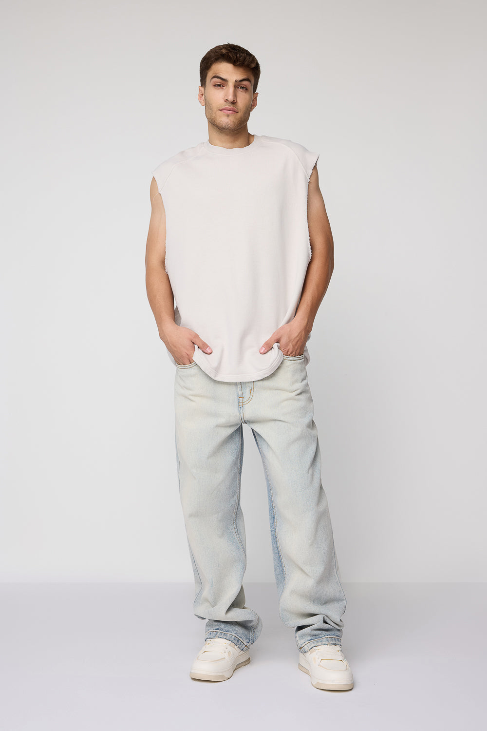 8JULY24_16990-Edit_a815361a-9e63-4300-aca4-6a31d8e43259.jpg Urban Wash Blue Men's Straight Leg Jeans - Image 2