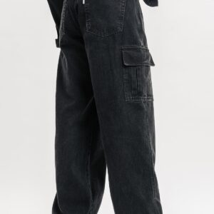 Black Men's Urban Cargo Jeans