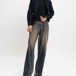 Tinted Men's Wide Jeans