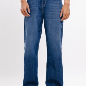 90's Basic Blue Straight Men's Jeans