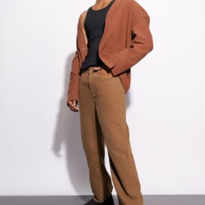 Brown Wide Leg Men's Jeans